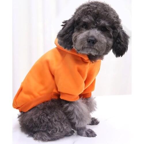 Small Dogs Clothing Pet Dog Warm Clothing For Dogs Vest Coat Hooded Puppy Outfit Pet Clothes Dog Hoodies Sweatshirt Dog Costume