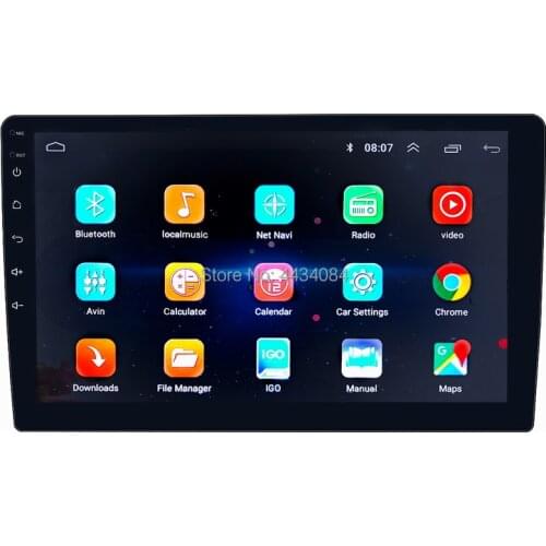 Ouchuangbo 10.1 inch 2 din universal car gps radio stereo mp5 with wifi BT 4 core 1+16 android 8.1 OS