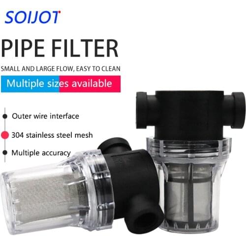 Garden Watering Filter 1/2'' 3/4'' 1'' Plastic Irrigation System Impurity Prefilter Aquaculture Household Water Pipe Filter