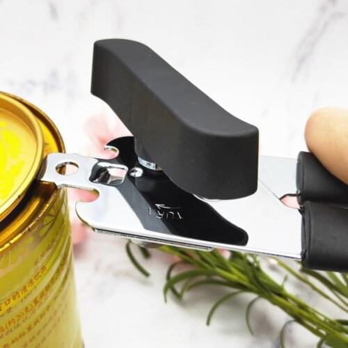Portable Ergonomic Manual Can Tin Bottle Opener Safety Side Cut Kitchen Gadget