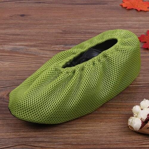 Q39C Shoe Cover Breathable Waterproof Mesh Non Slip Clean Home House Dustproof Protector Shoes Covers Sneaker Sandals Washable