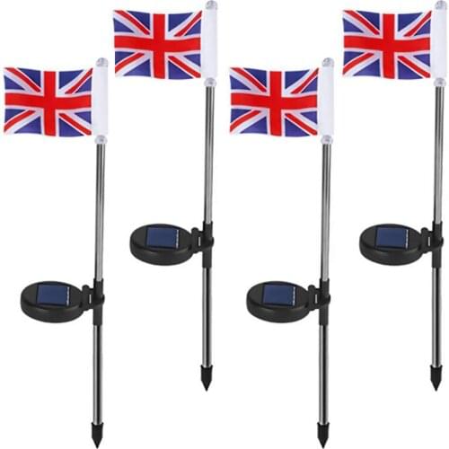 Solar Garden Light Outdoor Spotlight Low Power Consumption Wireless Simple Installation Very Convenient U.S. Flag Ground Lamp