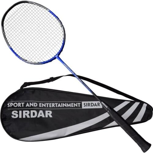 SIRDAR 4U Professional full Carbon Fiber Badminton Racket Raquette Super Light Weight Black Rackets 24-26lbs Sports racket