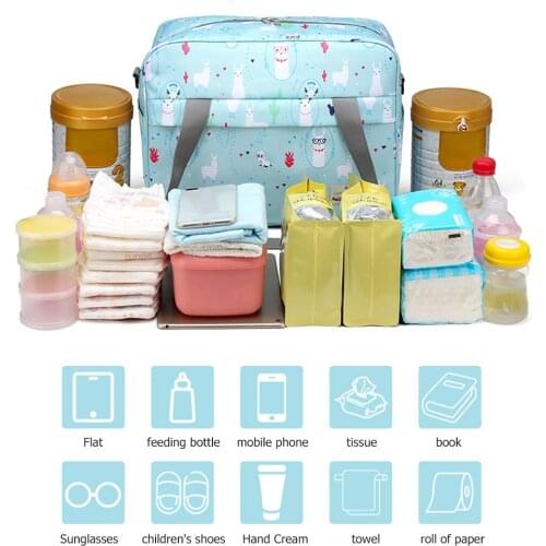 Baby Stroller Bag Large Capacity Diaper Bags Outdoor Travel Hanging Carriage Mommy Bag Infant Care Crossbody Top-handle Bags