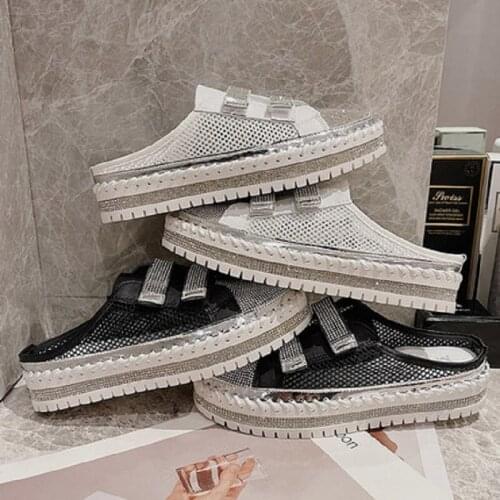 Comfortable Breathable Casual Ladies Slippers Summer New Fashion Outer Wear Baotou Half Slippers