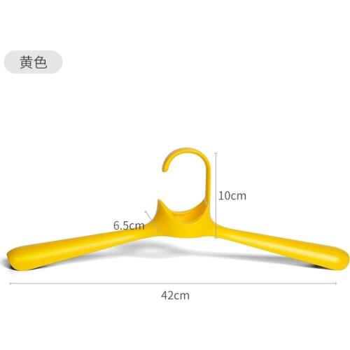 Plastic hangers, non-slip non-marking large hangers for clothing stores, sun-fast and bold household adult hangers