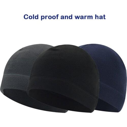 Bicycle Caps Women Men Winter Thermal Helmet Liner MTB Bike Hats Outdoor Sports Fleece Warm Running Skiing Cycling Caps