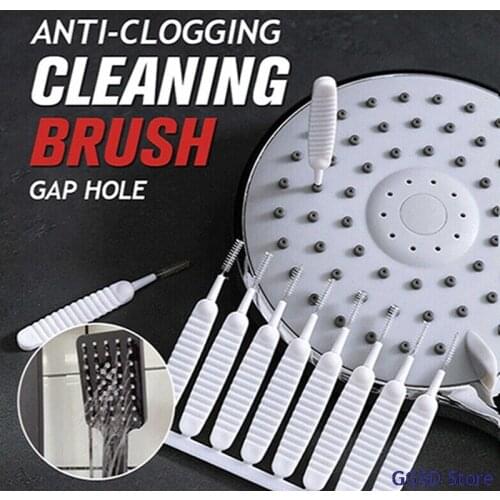 10pcs/set Shower Head Cleaning Brush Anti-clogging Small Brush Pore Gap Cleaning Brush For Cell Phone Hole Keyboard Cleaner