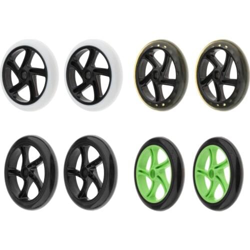 2 Pcs Scooter Wheels Kick Scooter Pro Stunt Wheels Accessories Sport Scooter Front Rear Wheel Replacement Parts