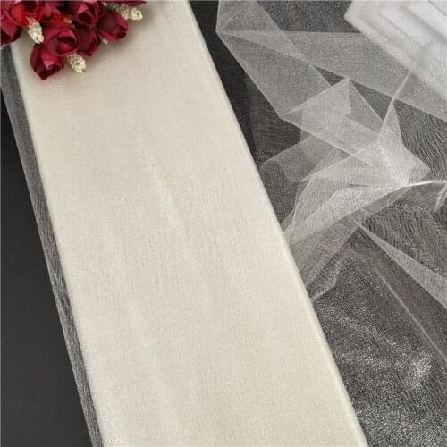 5/10meters Yarn Tulle Roll Sheer Crystal Organza Tulle Curtains Birthday Event Party Supplies For Wedding Decoration White 5z
