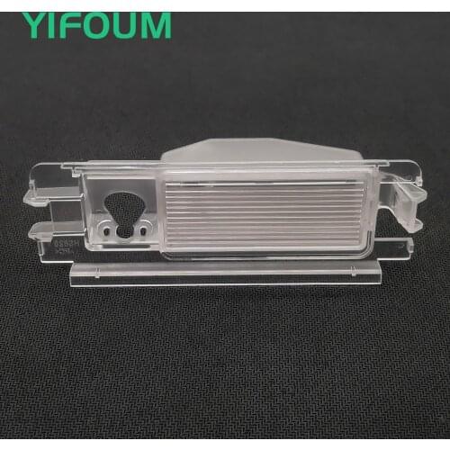YIFOUM Car Rear View Camera Bracket License Plate Lights Housing for Renault Pulse Clio 2 Logan Sandero Stepway