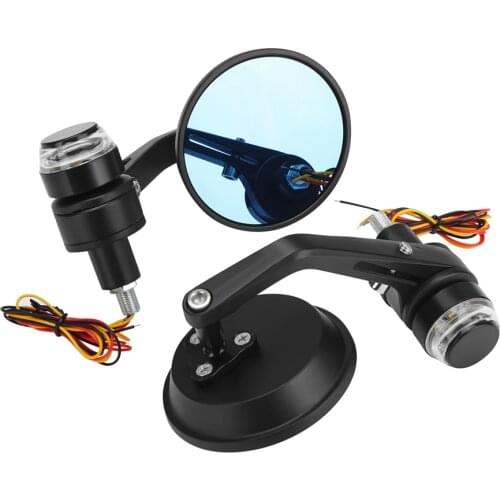 CB1000R Universal Handle Bar End Mirrors 7/8" 22mm Motorcycle Side Mirror Turn Signal For Cafe Racer For MT09 MT07 R1 CBR600RR