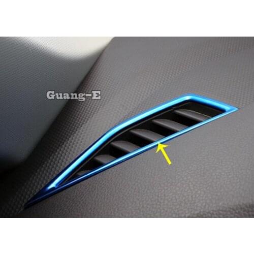For Volkswagen VW Tiguan L TiguanL MK2 2016 2017 2018 2019 2020 Car Front Air Conditioning Outlet Vent Garnish Cover Frame Trim