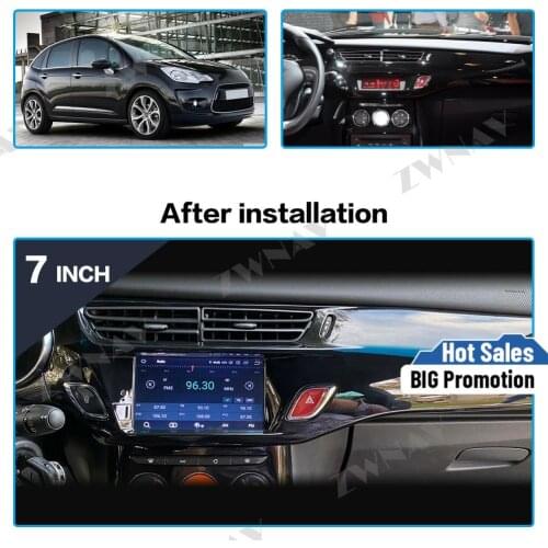 DSP Carplay Android 10 Player Screen For Citroen C3 DS3 2011 2012 2013 2014 2015 2016 Auto Audio Radio Stereo GPS Navi Head Unit