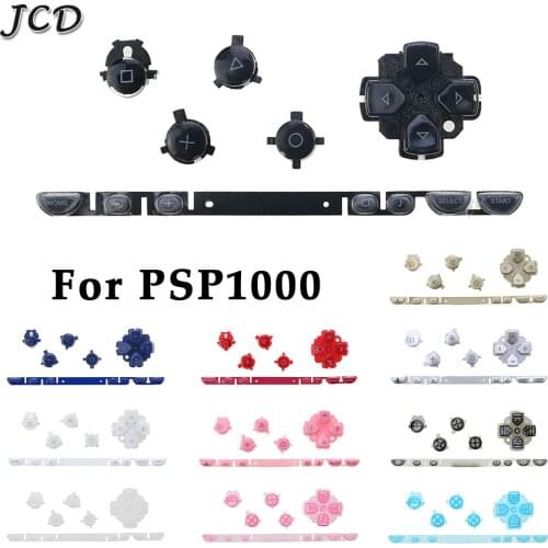 JCD 11 Colors New Left Right ABXY Buttons Kit Replacement for PSP1000 PSP 1000 Game Console Repair Part