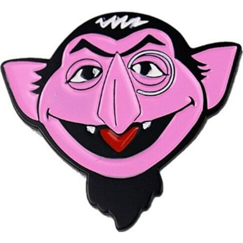 Custom Count Von Dracula Metal Soft Hard Enamel Brooch Lapel Pin Can be Customized with Your Logo