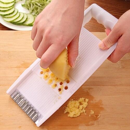 5 In 1 Multifunction Stainless Steel Vegetable Grater Slicing Mandoline Vegetable Cutter Adjustable Carrot Grater Onion Dicer