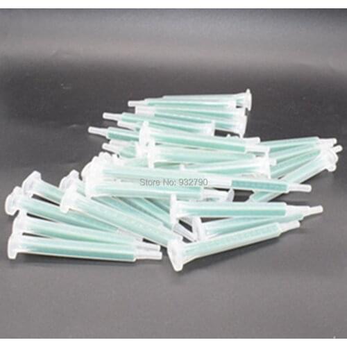 Pack of 50 Epoxy Adhesive Gun Applicator Mixer Mix Mixing Nozzle Epoxy Mixing Nozzle Tip for Adhesive Gun Applicator Static Mix