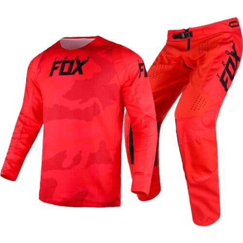 New Arrival 2021 Troy Fox 180 Oktiv Trev Gear Set Racing Kits Mountain Bicycle Offroad Jersey Pants Street Moto Riding Suit