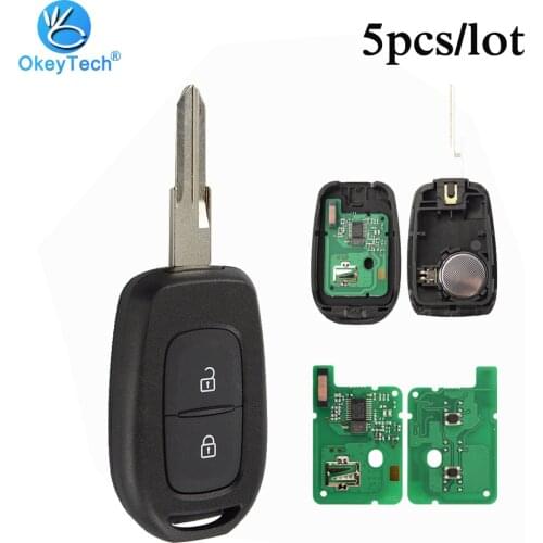 OkeyTech 5pcs/lot 434MHZ 4A PCF7961M Chip 2 Button VAC102 Remote Key for Renault Sandero Dacia Logan Lodgy Dokker Duster 2016