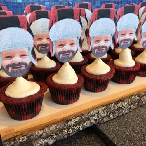 Personalize Lumberjack Photo birthday party Cupcake Topper, custom Face Cupcake Topper, Lumberjack party, Lumberjack decor