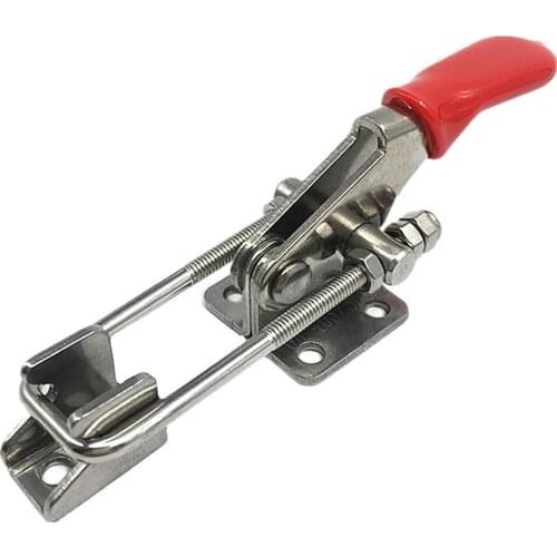 1 PC High Quality 304# Stainless Steel Adjustable Toggle Catch Latch Lock Durable Clamp Hasp home storage hooks