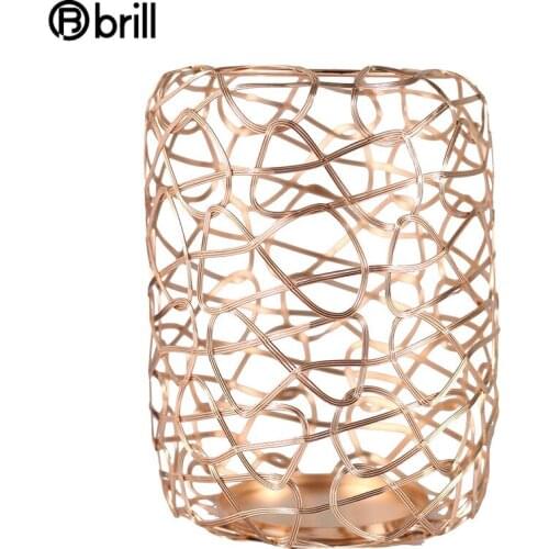 Rose Gold Geometric Candlestick Metal Ornaments Candle Holder Tea Light Holder Tealight Home Decoration Accessories Portavelas