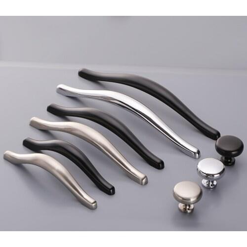 1PCS Nordic Modern Simple Cabinet Handles and Knobs kids Room Wardrobe Drawer Door Pulls Furniture Hardware