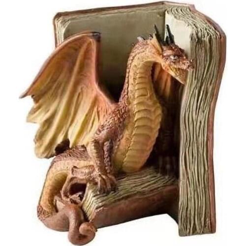 Garden Dragon Statue Collecting Garden Dragon Meditation Statue in The Yard Fantasy Resin Crafts Decoration Dinosaur Sculpture