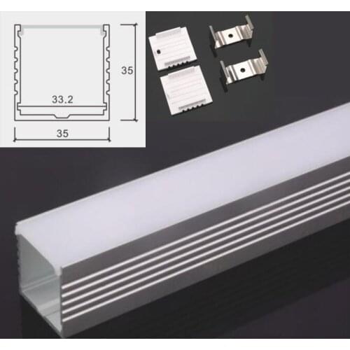 Led strip aluminum profile for line led rigid bar light led bar housing aluminum channel with cover
