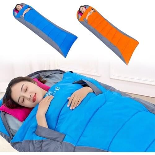 Thicken Camping Sleeping Bag Outdoor Camping Equipment Travel Furniture 4 Season Warm Envelope Winter Nature Hike Sleeping Bags