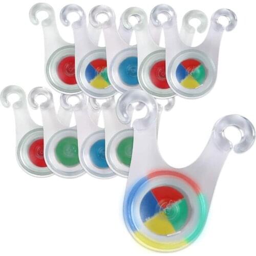 10Pcs Waterproof LED Tent String Rope Guard Hanging Lights Mini Flashlight Outdoor Camping Warning Safety Lamp