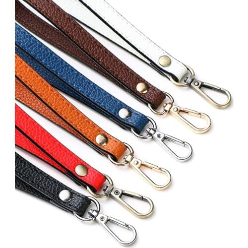 New Fashion Waterproof PU Leather Wallet Strap Belt Portable Replaceable Handbag Metal Bag Wrist Strap Straps Key Belt