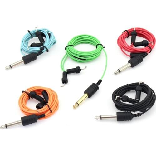 240cm 5Colors Tattoo Cord Hook Line Insert Tattoo Machine Supply Accessory Tattoo Motor Machines Tattoo shop equipment supplies