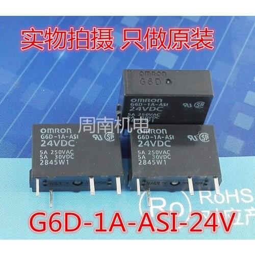 5Pcs/Lot Relay G6D-1A-Asi-24Vdc 24V Dc24V 5A Dip4 New And Original
