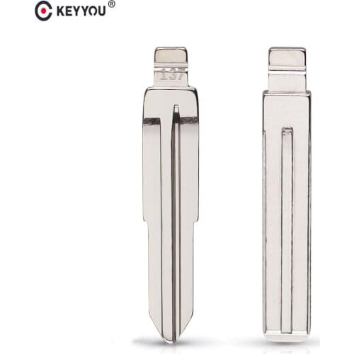 KEYYOU Uncut 92# 137# Car Filp Key Blank Blade For Ssangyong Kyron Korando New Actyon C200 S170 ACTYON KYRON REXTON