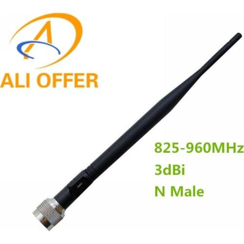 Free Shipping GSM CDMA Rubber Antenna for CDMA 850/GSM 900MHz Cell Phone Signal Booster Repeater,N Male Whip Antenna