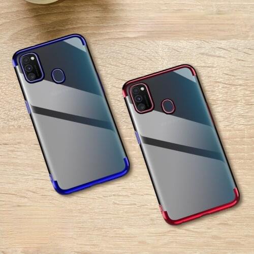 Coque Electroplate phone case for Samsung Galaxy M30S M21 M30 S Plating silicone soft transparent ultrathin back cover funda TPU