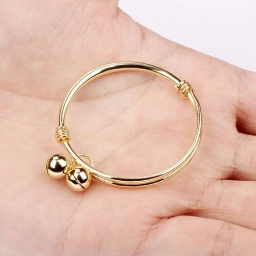 GorGor Baby Pull Mouth Bracelet Baby Classical And Lively Bell Size Adjstable Childrens Bracelet Auspicious Gift 487
