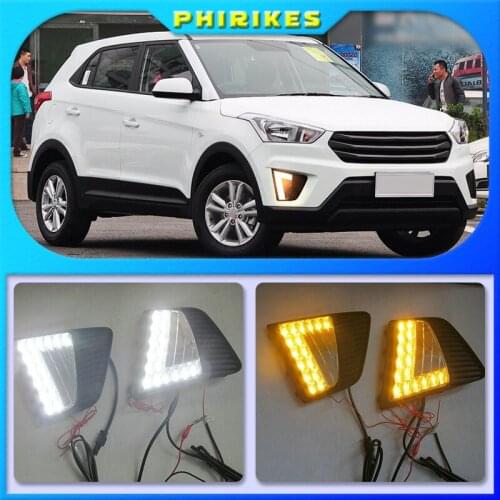 For Hyundai ix25 Creta 2014 2015 2016 Driving DRL Daytime Running Light fog lamp Relay 12V LED Daylight car styling