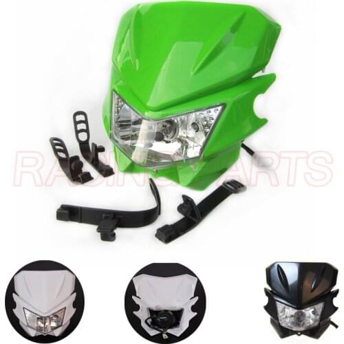 Motorcycle Motocross 12V 35W H4 Headlight Fairing For KLX KX 110 WR250F WR450F Headlight Headlamp Dirt Bikes Off Road