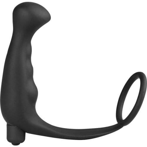 Fantasy Silicone Male Climax Delay Prostate Massager Anal Vibrator Sex Toys for Men Erotic Toys Tail Anal Cockring Sex Products