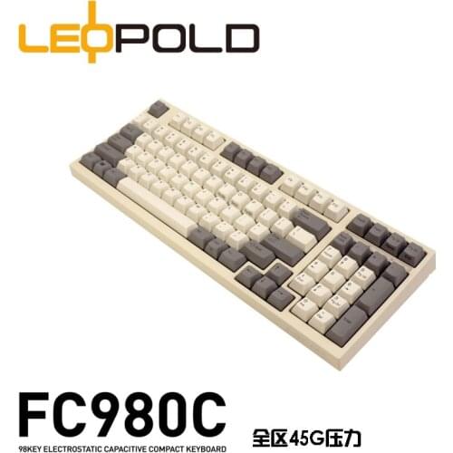 Leopold FC980C Topre switch Static capacitance series keyboard 98 keys mute version