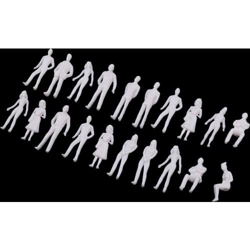 10pcs miniature figure 1/50 Architectural human scale diorama model ABS plastic people