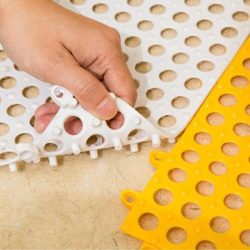 Multifunction PVC Bathroom Splicing Floor Mats Environmental Protection Hydrophobic Kitchen Non-slip Rubber Shower Mat Bath Pad