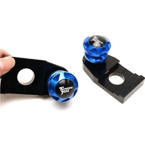 Motorcycle Accessories For YAMAHA TENERE 700 Tenere700 XTZ 700 2019-2021 CNC Aluminum Rear Wheel Axle Stand Pick Up Hook Set