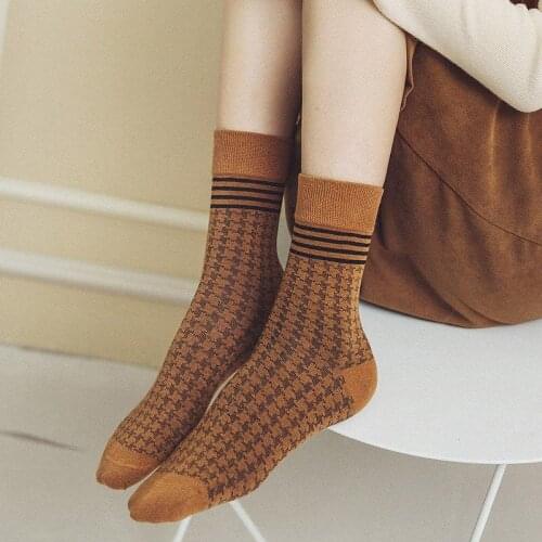 New Clearance Sales Kawaii Girl Cute Long Socks Autumn Winter Thick Warm Underwear Women Harajuku Vintage Cotton Lingerie