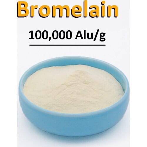 Premiun Bromelain Powder (Natural Proteolytic Enzyme) 100,000 Alu/g Pineapple Extract Bromelain Enzyme