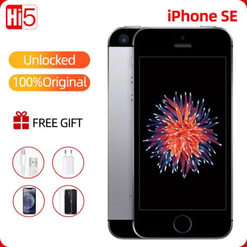Unlocked Original Apple iPhone SE Dual Core 2G RAM 16/64GB ROM 4G LTE Mobile Phone iOS Touch ID Chip A9 4.0"12.0MP SE Phone