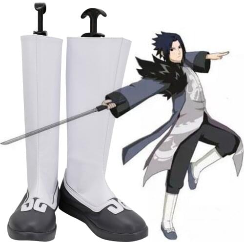 Naruto Sasuke Uchiha Cosplay Boots Shoes Halloween Costume Custom Made